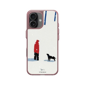iPhone 17 Clear (相機按鈕) 晶醺玫 - Taku Bannai 坂内拓 - Snow fun｜雪地與愛犬的小步伐