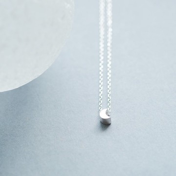 極細微月 項鍊 925 銀