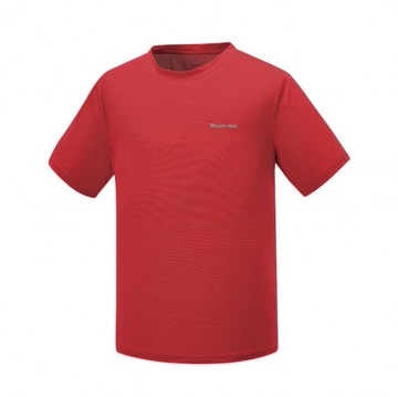 【【蘋果戶外】】山林 41P81 37 紅色 男 銀纖涼感排汗上衣 抗UV、吸濕排汗、快乾、透氣、抗菌防臭 Mountneer 春夏