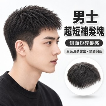 假髮 真髮假髮 假髮片 男生假髮 自然假髮 頭套式假髮 補髮片 頭頂補髮 冰絲網假髮 髮飾 透氣假髮 整頂假髮 369