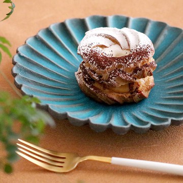 Hypericumption Hypericum土耳其藍色煙斗花盤中號平板一盤20cm麵