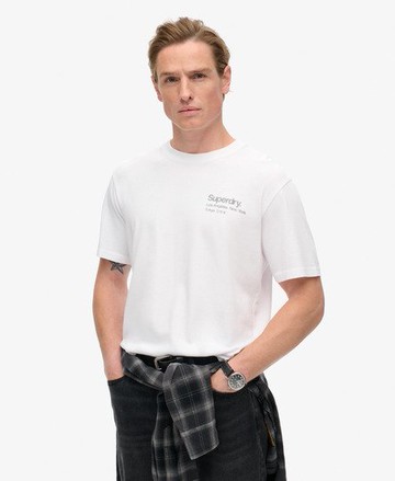Superdry Men's Core Logo City Loose T-Shirt White Size: S