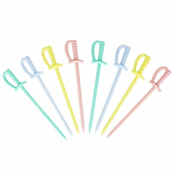 【D-5B】4色、果針叉、三明治總匯叉、水果叉、甜點叉、果針（劍形）300支/包【APP滿額下單10%點數(單一帳號最高5000點)】1/31止