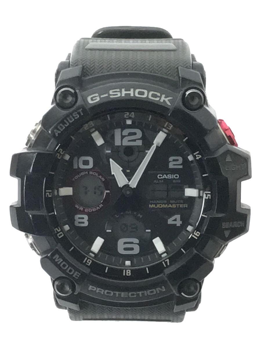 ソーラー腕時計・G-SHOCK/デジアナ/ラバー/BLK/GRY/SS | LINEショッピング