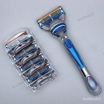 好物推薦👉【五層刀片】通用吉利鋒5刀片颳衚刀手動剃須刀5刀片男士颳衚子刀 KNNS