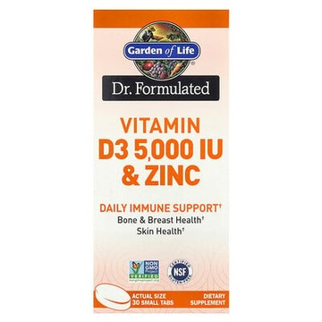 Garden of Life, 維生素 D3 和鋅，30 小片