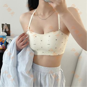【臺灣出貨👙】抹胸無肩帶內衣女小胸聚攏薄款隱形防滑收副乳透氣無痕美背文胸罩【伊娜美】