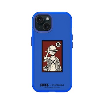 iPhone 15 Clear 激光藍 - 航海王 One Piece - 角色畫框系列-魯夫