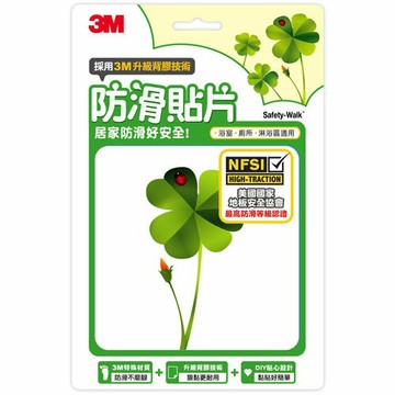3M 防滑貼片 植物 6片