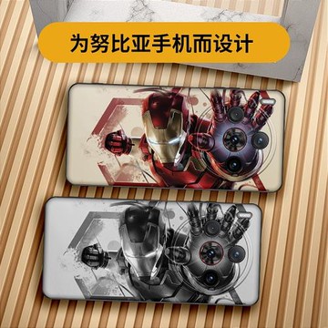 伊族 鋼鐵俠適用努比亞Z60Spro手機殼z50spro拾光之鏡版卡通動漫創意保護套網紅搞怪可愛nubia個性新款皮紋