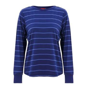 彈力條紋衫-圖藍/淺藍(女263219970)