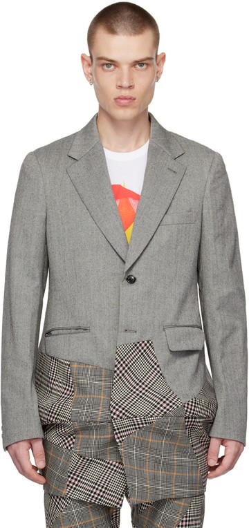 Comme des Garçons Homme Plus 黑色 & 白色 Crinoline 西装外套