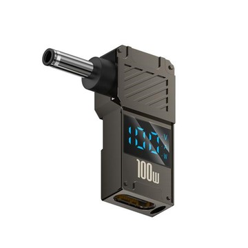 Kamera 4.5*3.0*0.6-Dell/ASUS 筆電Type-C母轉DC公 數顯轉接頭  PD/20V/100W/5A