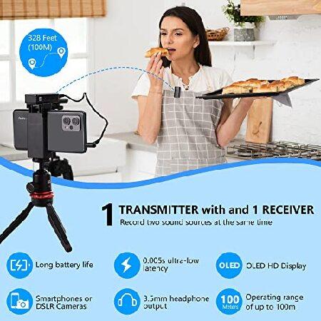 BOYA Wireless Lavalier Microphone System, BY-XM6-S1 Mini Ultra-Compact Wireless Lapel with LCD Screen for DSLR Camera Camcorder Smartphone(並行輸入品)