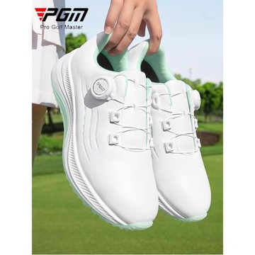 PGM高爾夫女鞋防水透氣超輕運動鞋 彈力軟底防滑緩震旋鈕增高球鞋