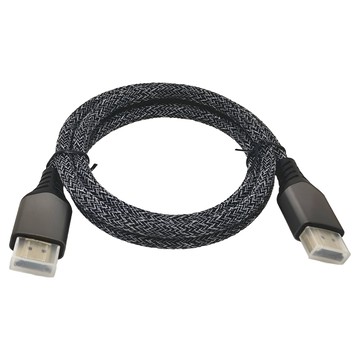HAGiBiS 海備思 編織鍍金頭HDMI 2.1版 8K高畫質傳輸線  1m  1條
