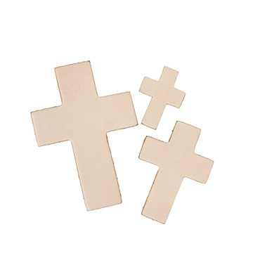 【出清品】IVAN  本色十字架造型皮片組(3片組)  44152-00