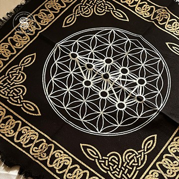 [光之薩滿]生命之樹黑色祭壇布 掛布 46*46cm