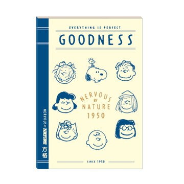 史努比加厚燙金筆記 25K方格