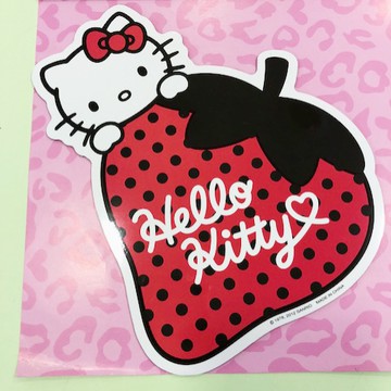 【震撼精品百貨】Hello Kitty 凱蒂貓~凱蒂貓 HELLO KITTY 車用大磁鐵-草莓