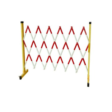 玻璃鋼伸縮圍欄 配電室學校道路施工隔離安全防護欄 折疊警示欄[DD030110]