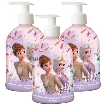 AIR-VAL Disney 西班牙溫和防護洗手液體皂 Frozen 冰雪奇緣  500ml  3瓶