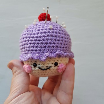 手工鉤針蛋糕別針靠墊禮物家居裝飾手工針織