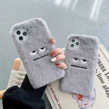 ins毛絨刺繡 手機殼 iPhone17 16 11 12 13 xr 7/8蘋果15ProMax防摔動物卡通保護套