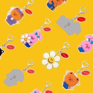 【blank.】Wiggle Wiggle 壓克力鑰匙圈(盲包款式隨機)