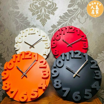 掛鐘 The fate ins簡約創意網紅裝飾掛鐘客廳北歐鐘表輕奢靜音圓形掛表