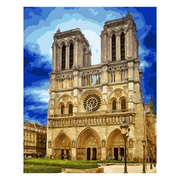 ArtLife 藝術生活 世界風情系列 數字油畫DIY TW046 50 x 40cm  巴黎聖母院  1個