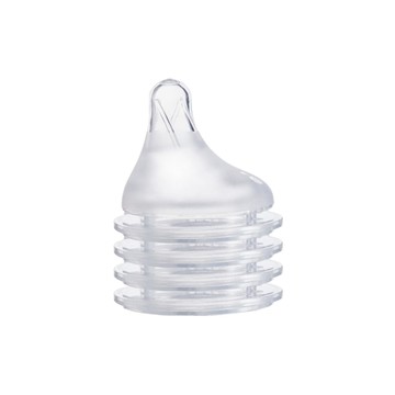 Nac Nac 妍心35%乳感防脹氣寬口奶嘴4入(多款可選)