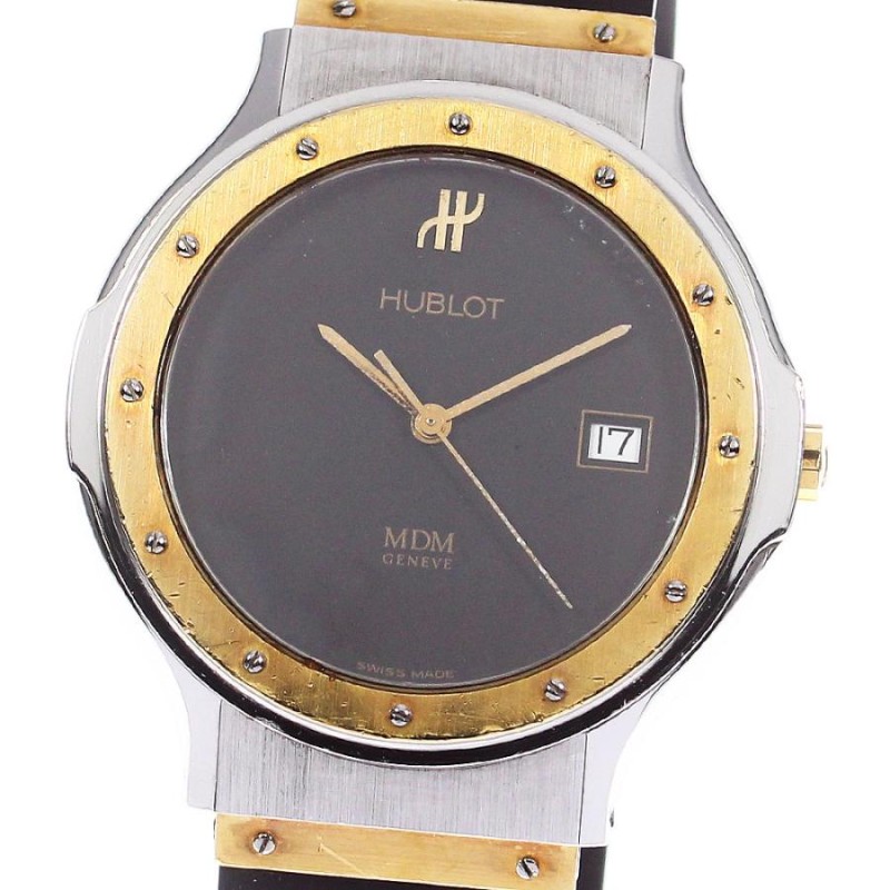 HUBLOT】ウブロ MDM K18YG デイト 1521.100.2 クォーツ メンズ_721229 | LINEブランドカタログ