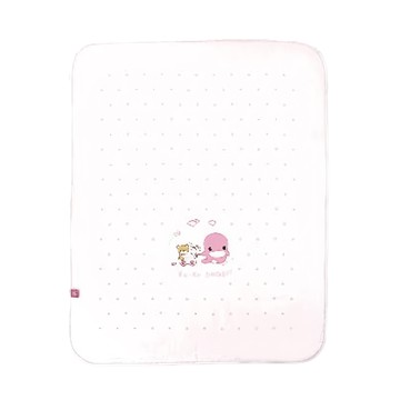 KU.KU Duckbill 酷咕鴨 可愛緹花紗布大浴巾  粉色  1件