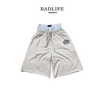BADLIFE x BLACKORP｜雙層寬鬆七分褲｜Double Waistband Sweat Shorts