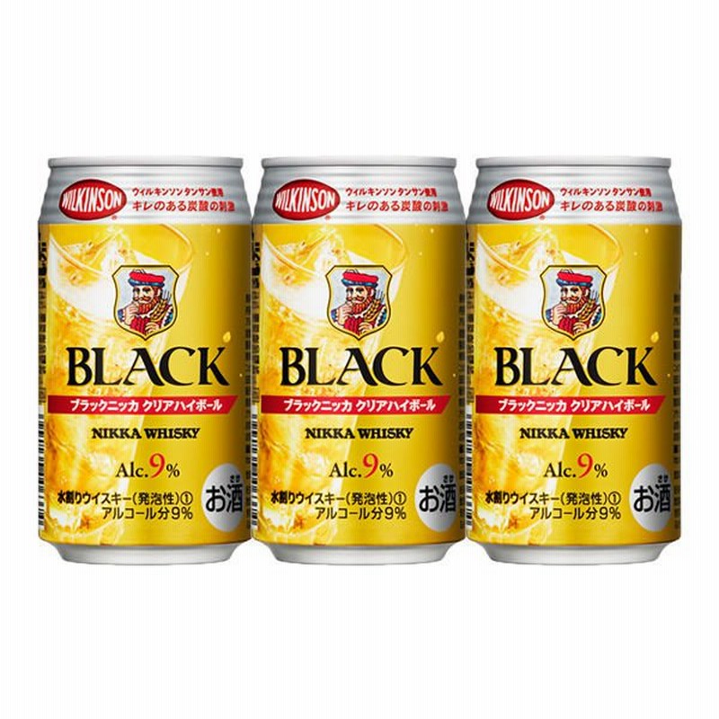 アサヒビールハイボール ブラックニッカクリア ハイボール 缶 350ml 3本 通販 Lineポイント最大2 0 Get Lineショッピング