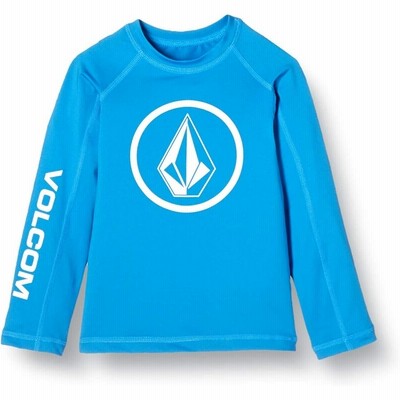[ボルコム] [キッズ] 長袖 ラッシュガード (レギュラーフィット)[ Y9312000 / LIDO SOLID L/S ] 水着 かわいい UV