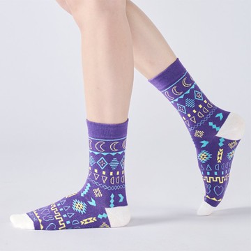 尋夢員 中筒襪 - 紫(F)