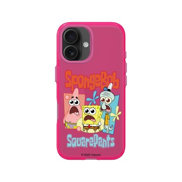 iPhone 16 Clear 粉漾桃 - 海綿寶寶 SpongeBob - 驚呆了