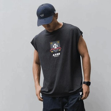 臺灣出貨 美式背心速幹籃球短袖夏季街頭運動潮牌投籃服網眼寬鬆透氣短袖t恤運動上衣體育生衣服