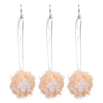 魔縐 3D 潔效沐浴刷  3個  1個裝  橘色 + 白色