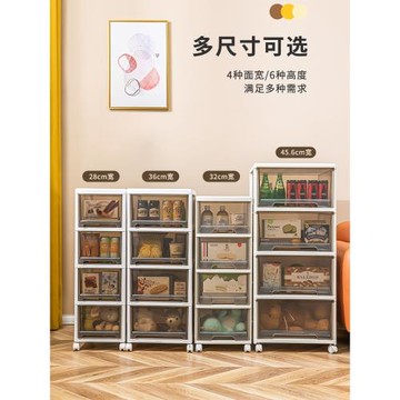 日本多層抽屜式收納柜家用零食玩具塑料儲物箱可移動衛生間床頭柜