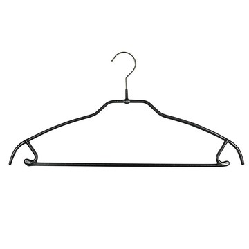 【德國MAWA】時尚無痕止滑衣架42cm(黑色/10入)