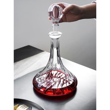 捷克原裝進口BOHEMIA水晶玻璃紅酒醒酒器酒樽帶蓋葡萄酒洋酒醒酒