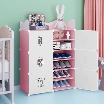 簡易鞋架家用防塵收納神器臥室室內好看兒童寶寶鞋柜經濟型置物架