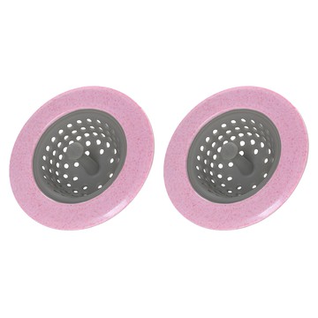 葉子小舖 小麥排水孔過濾網 北歐粉  1組  2個