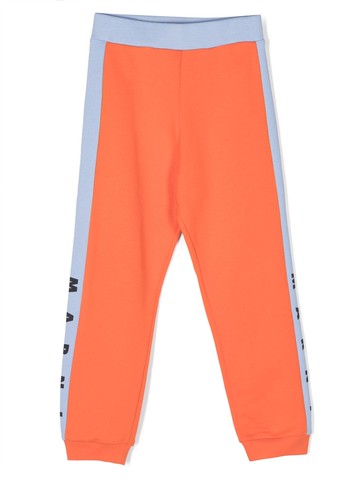 Marni Kids - logo-print cotton track pants - kids - Cotton - 14 yrs - Orange