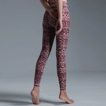 YOGA FLOW Lala Pants - 長版修身踩腳褲 - 小碎花 Printing Flower
