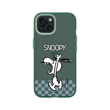 iPhone 15 Clear 憂墨綠 - 史努比 Snoopy - 吶喊