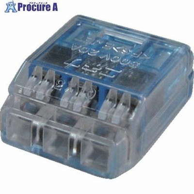 TRUSCO 差込形電線コネクタ極数3 (11個入)  ▼255-8076 T-QL-3 (QL-3 11コイリ)  1パック
